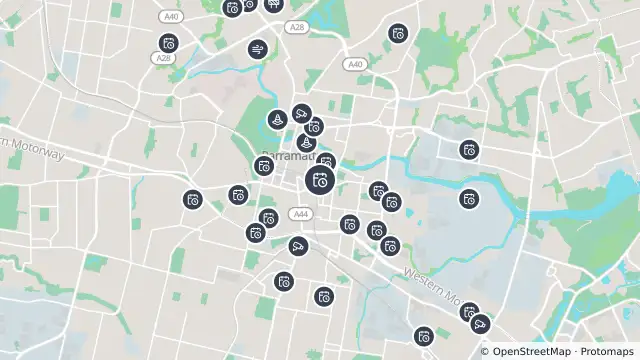 Map of Planned Power Outage — Parramatta and nearby items