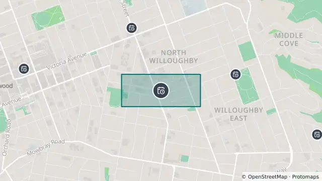Map of Planned Power Outage — North Willoughby, Willoughby and nearby items
