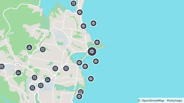 Map of Drone Surveillance Location — Long Reef Beach and nearby items