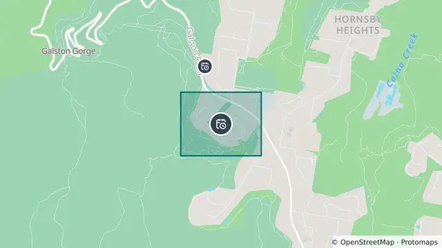 Map of Planned Power Outage — Hornsby Heights and nearby items