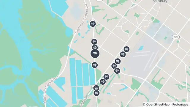 Map of Construction — Port Wakefield Road, Globe Derby Park and nearby items