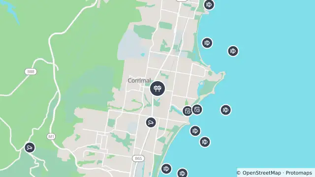 Map of Scheduled Roadwork — Railway Street, Corrimal and nearby items