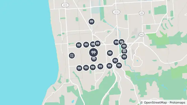 Map of Water Connection — Morphett Road, Seacombe Gardens and nearby items