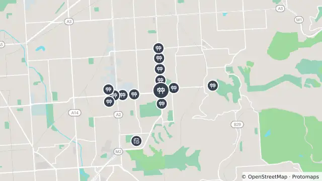 Map of Asphalt Works — Springbank Road, Panorama and nearby items