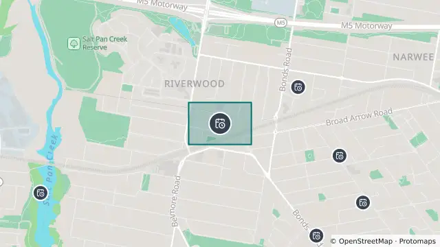 Map of Planned Power Outage — Riverwood and nearby items