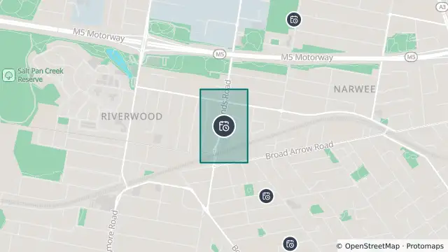 Map of Planned Power Outage — Riverwood and nearby items