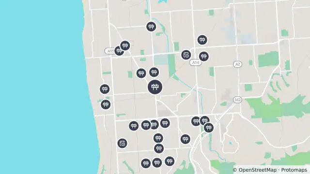 Map of Asphalt Works — Morphett Road, Warradale and nearby items