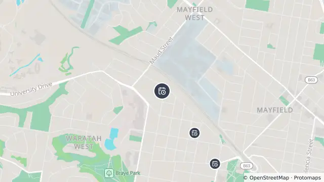 Map of Planned Power Outage — Waratah and nearby items