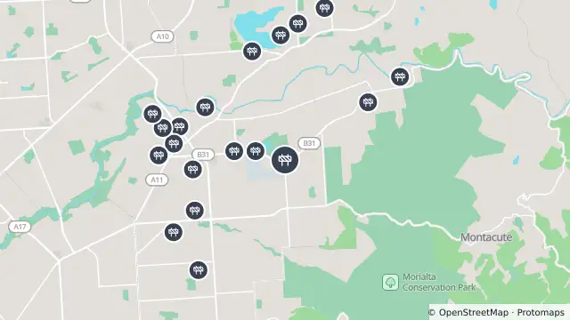Map of Maintenance — Gorge Road, Athelstone and nearby items