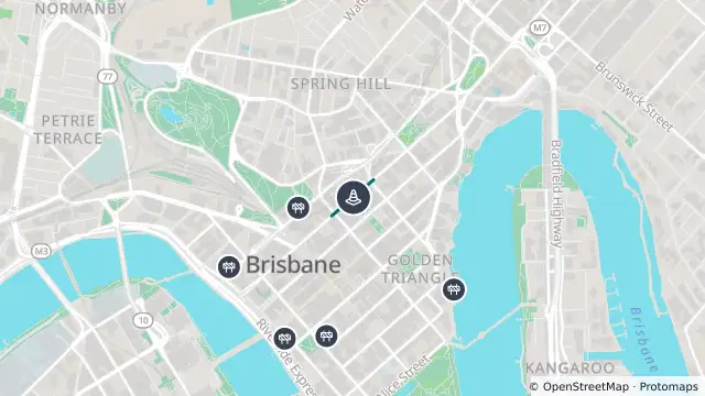Map of Special Event — Ann Street — Brisbane City and nearby items