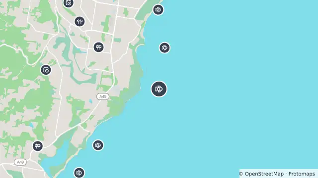 Map of Smart Drumline Location — Crackneck Point and nearby items