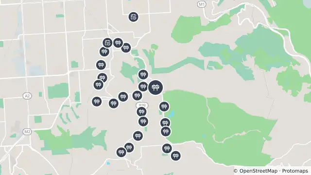 Map of Mowing — James Road, Belair and nearby items