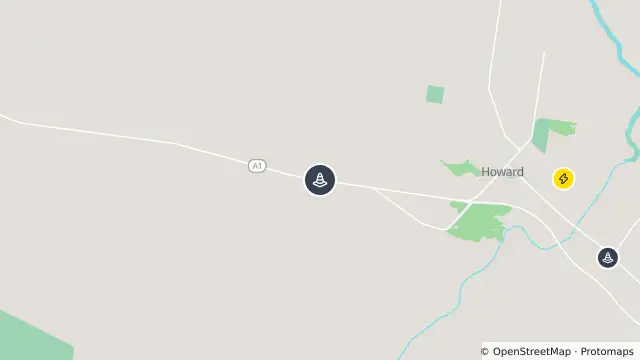 Map of Hazard — Bruce Highway — Cherwell and nearby items
