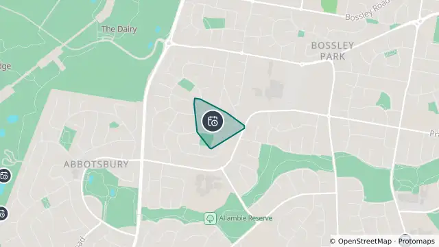 Map of Planned Power Outage — Bossley Park and nearby items