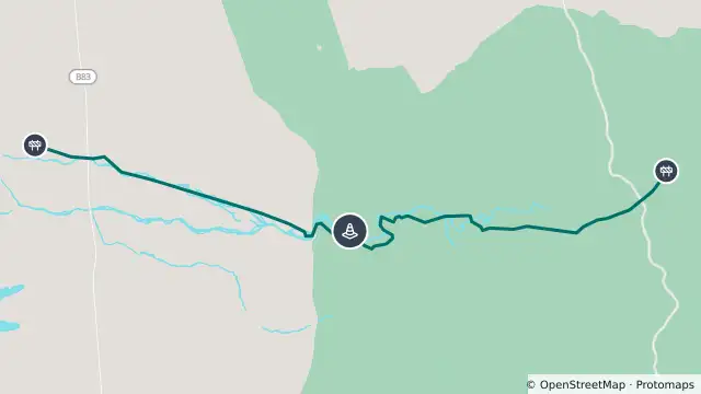 Map of Brachina Gorge Road — 4wd and nearby items