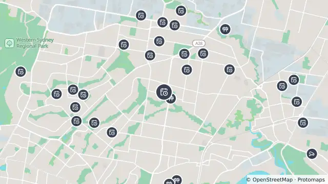 Map of Planned Power Outage — Fairfield West and nearby items