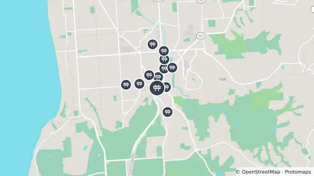 Map of Construction — Main South Road, Darlington and nearby items
