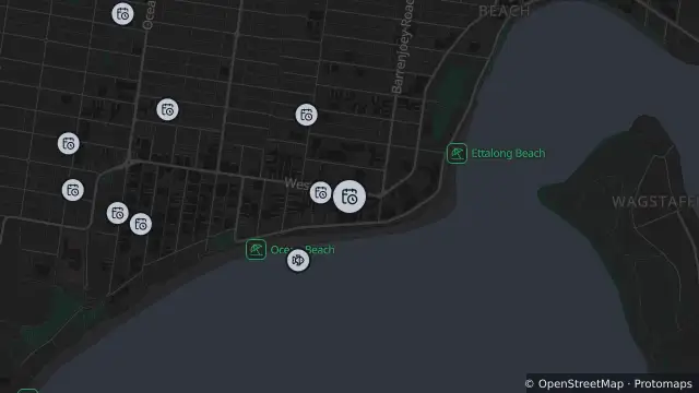 Map of Planned Power Outage — Umina Beach and nearby items