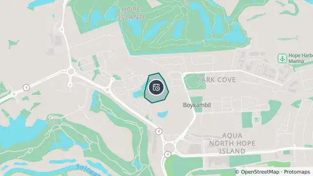 Map of Planned Power Outage — Hope Island and nearby items
