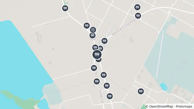 Map of Mowing — North South Motorway, Waterloo Corner and nearby items