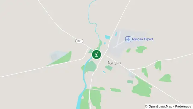 Map of Algal Status Green — Bogan River At Nyngan Weir Pool and nearby items