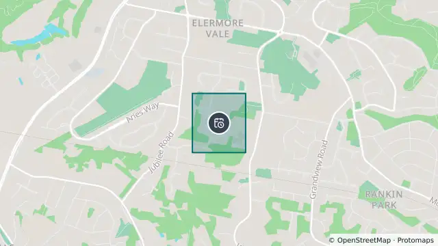 Map of Planned Power Outage — Elermore Vale and nearby items