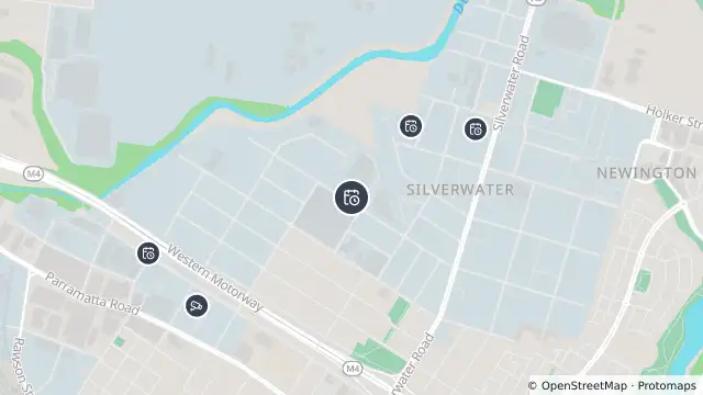 Map of Planned Power Outage — Silverwater and nearby items