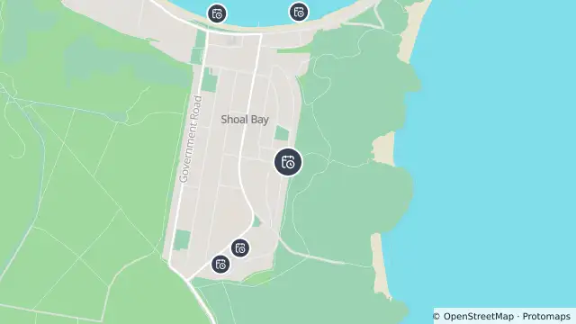 Map of Planned Power Outage — Shoal Bay and nearby items