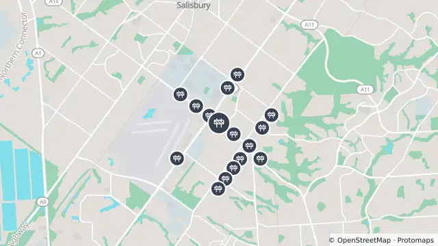 Map of Detours — Mcintyre Road, Para Hills West and nearby items