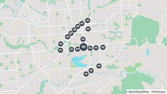 Map of Powerline Work — Reservoir Road, Hope Valley and nearby items