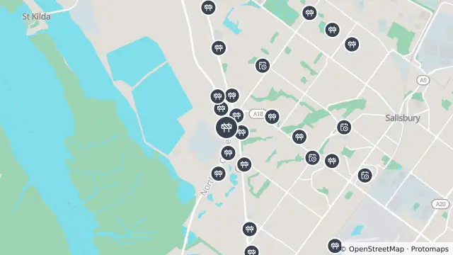 Map of Mowing — North South Motorway, Bolivar and nearby items