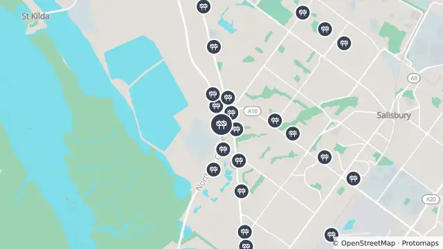 Map of Weed Spraying — North South Motorway, Bolivar and nearby items