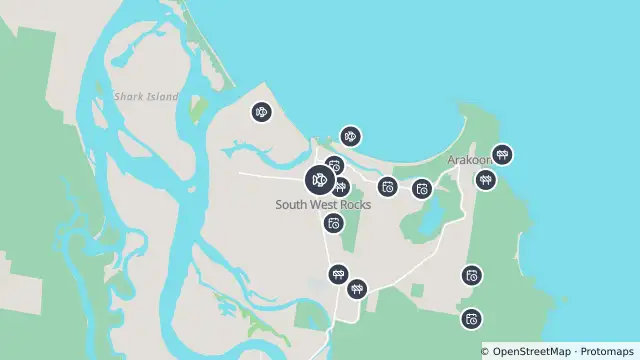 Map of Drone Surveillance Location — Horseshoe Bay Beach and nearby items