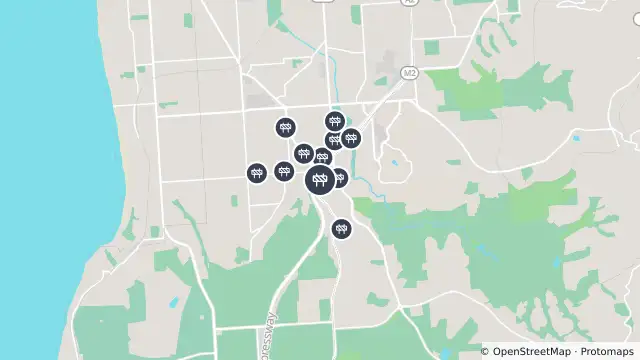 Map of Construction — Main South Road, Darlington and nearby items