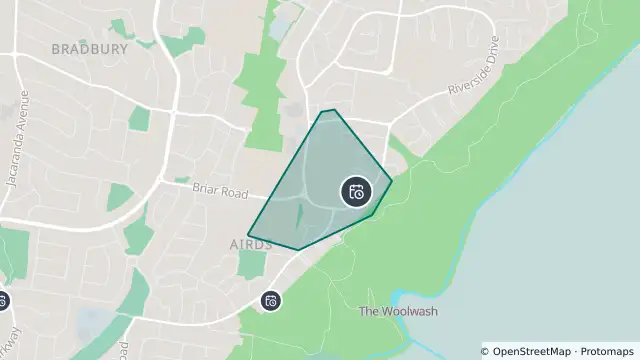 Map of Planned Power Outage — Airds and nearby items