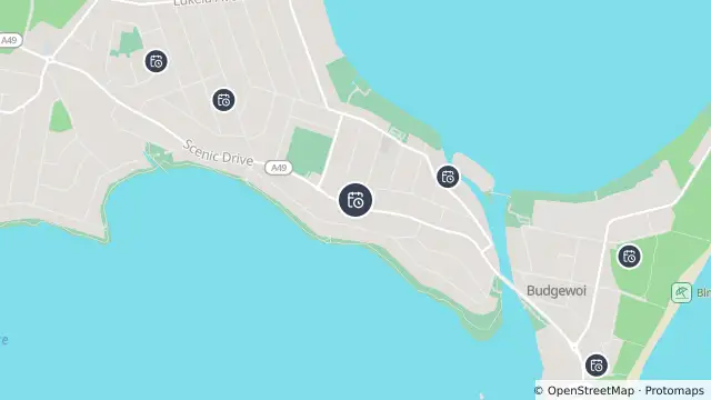 Map of Planned Power Outage — Budgewoi and nearby items