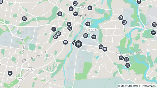 Map of Scheduled Roadwork M5 Westbound Upgrade — Moorebank Avenue Westbound On-Ramp, Moorebank and nearby items