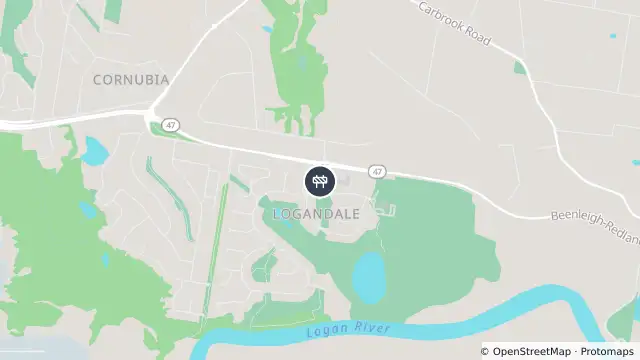Map of Roadworks — Logandale Boulevard — Cornubia and nearby items