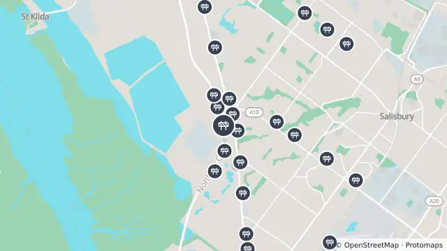 Map of Mowing — Bolivar Interchange Connector, Paralowie and nearby items