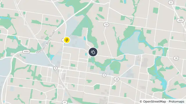 Map of Pfas Risk Assessment On Fish In Maribyrnong River and nearby items