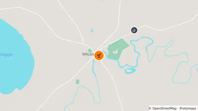 Map of Algal Status Amber — 425008 - Darling River At Wilcannia and nearby items