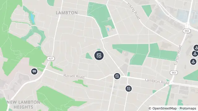 Map of Planned Power Outage — New Lambton and nearby items
