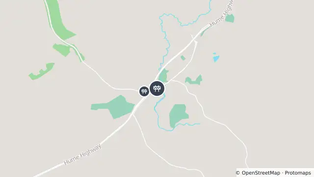 Map of Scheduled Roadwork — Sydney Street, Tarcutta and nearby items