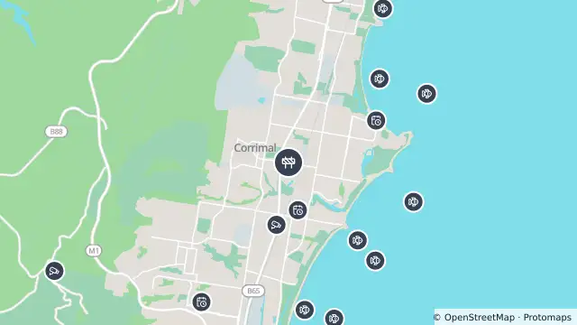 Map of Scheduled Roadwork — Railway Street, Corrimal and nearby items