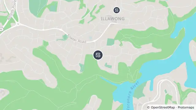 Map of Planned Power Outage — Illawong and nearby items