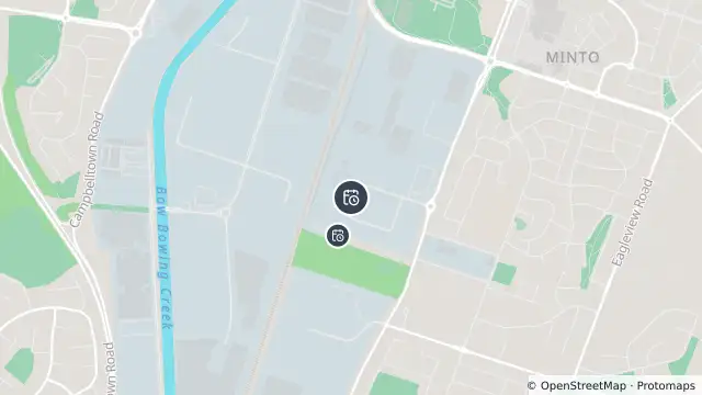 Map of Planned Power Outage — Minto and nearby items