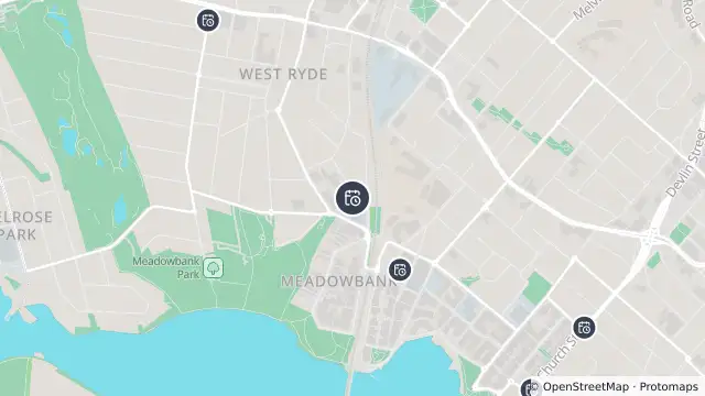 Map of Planned Power Outage — West Ryde and nearby items
