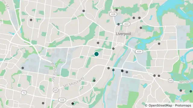 Map of Air Quality — Liverpool and nearby items