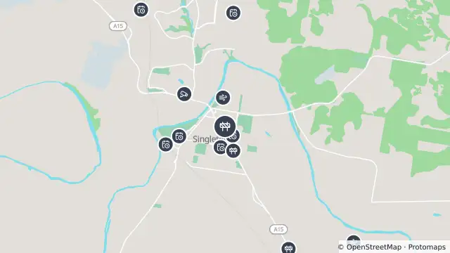Map of Scheduled Roadwork Utilities — High Street, Singleton and nearby items