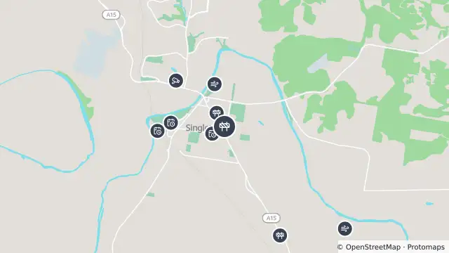 Map of Scheduled Roadwork Maintenance — High Street, Singleton and nearby items